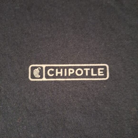 Loomstate for Chipotle Graphic T-Shirt Novelty Back Print Black Unisex Small - Picture 2 of 8